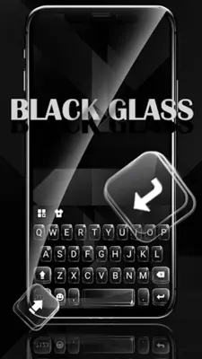 Simple Black Glass Keyboard Th android App screenshot 3